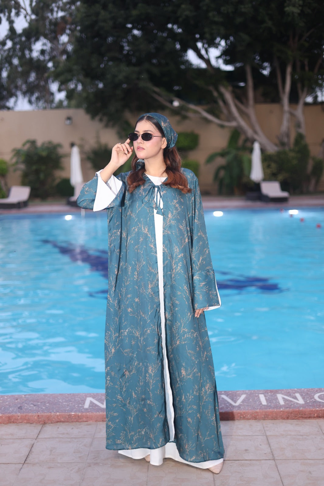 Green Bloom — Kimono Set