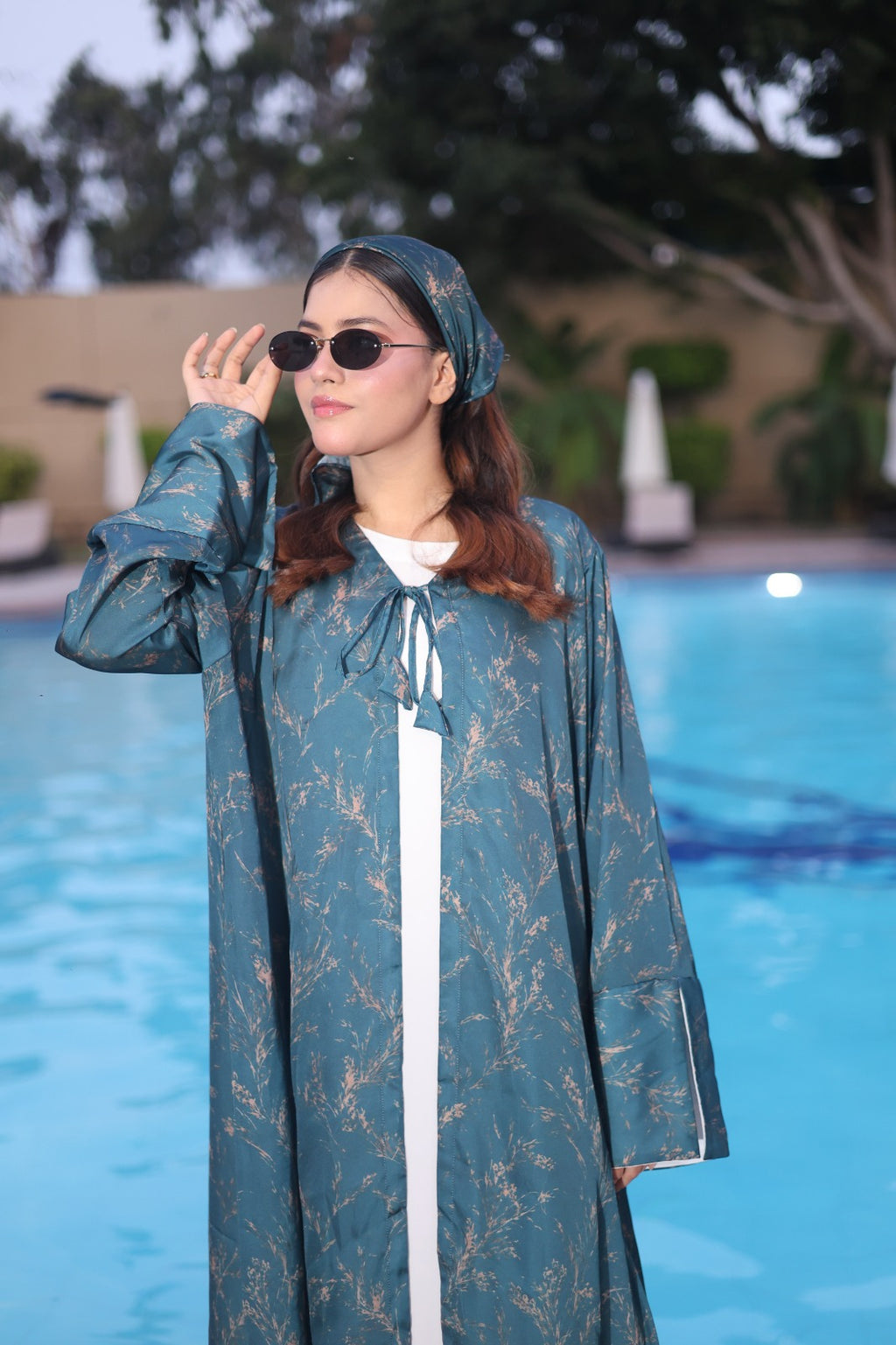 Green Bloom — Kimono Set