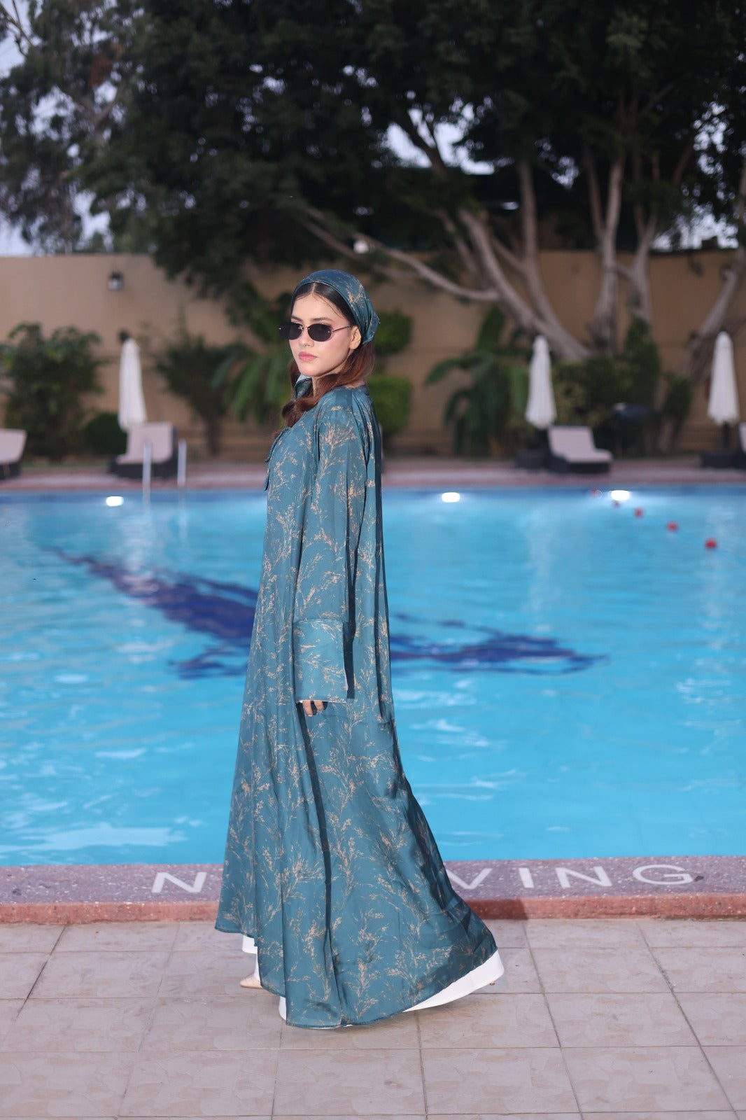 Green Bloom — Kimono Set