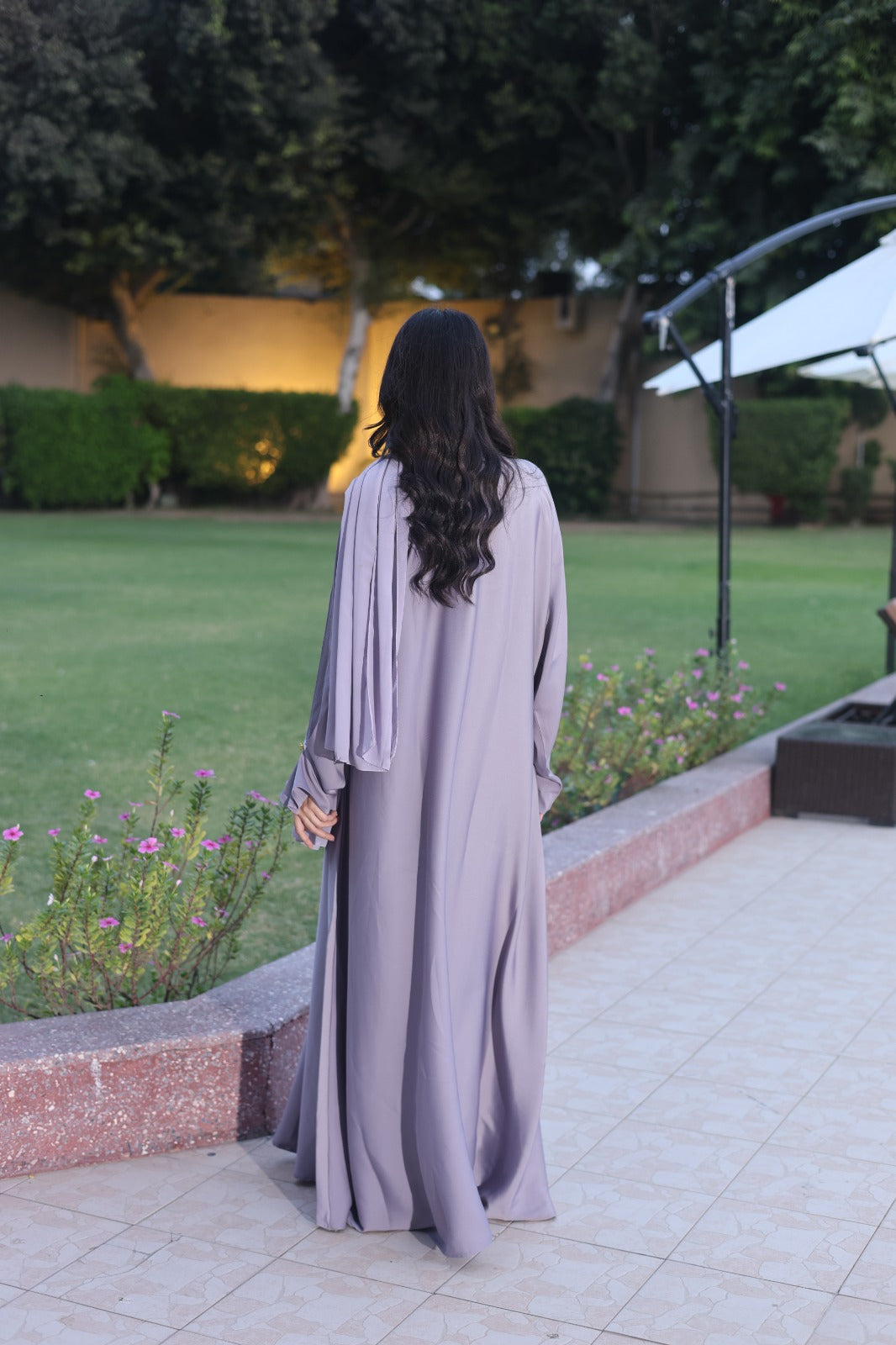 Lavender Bloom Abaya