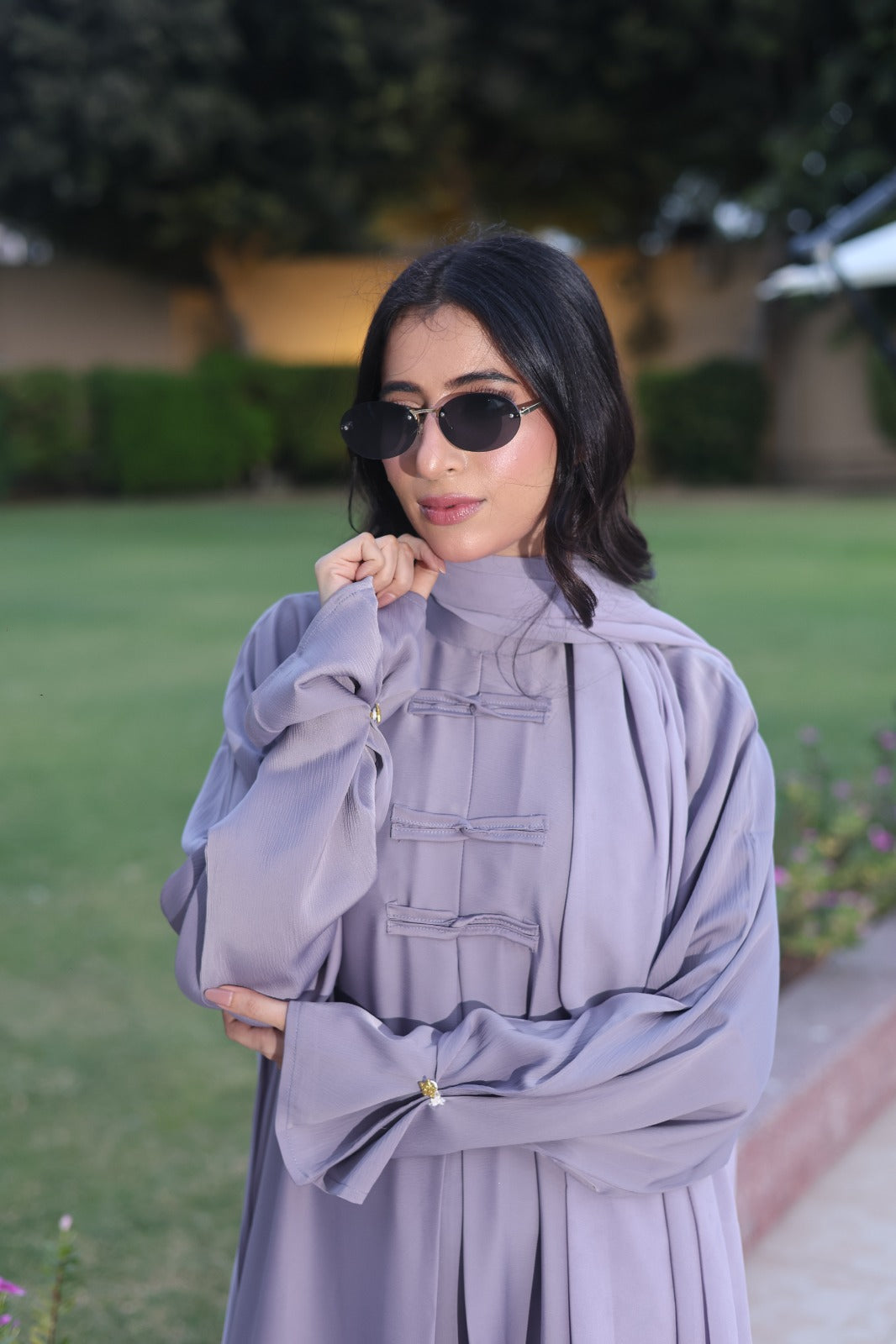 Lavender Bloom Abaya