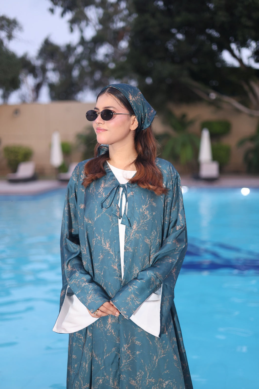 Green Bloom — Kimono Set