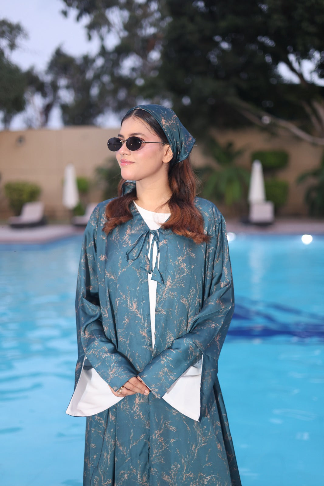 Green Bloom — Kimono Set