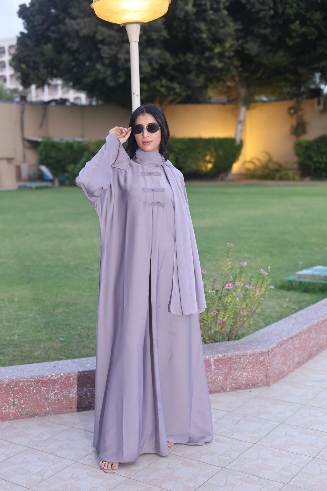 Lavender Bloom Abaya