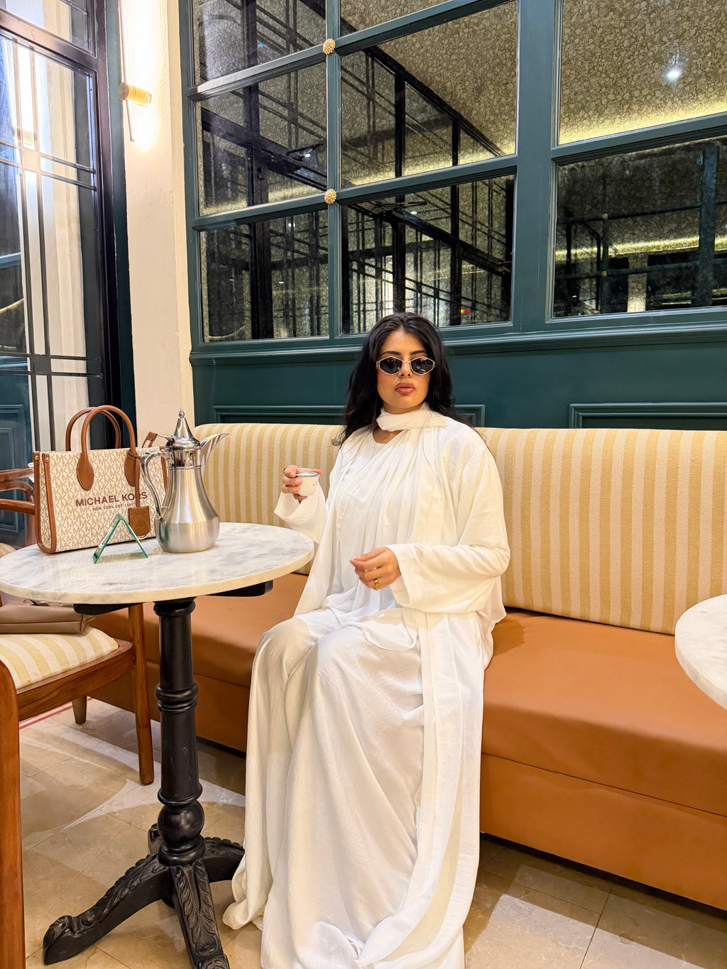 Plain White Abaya