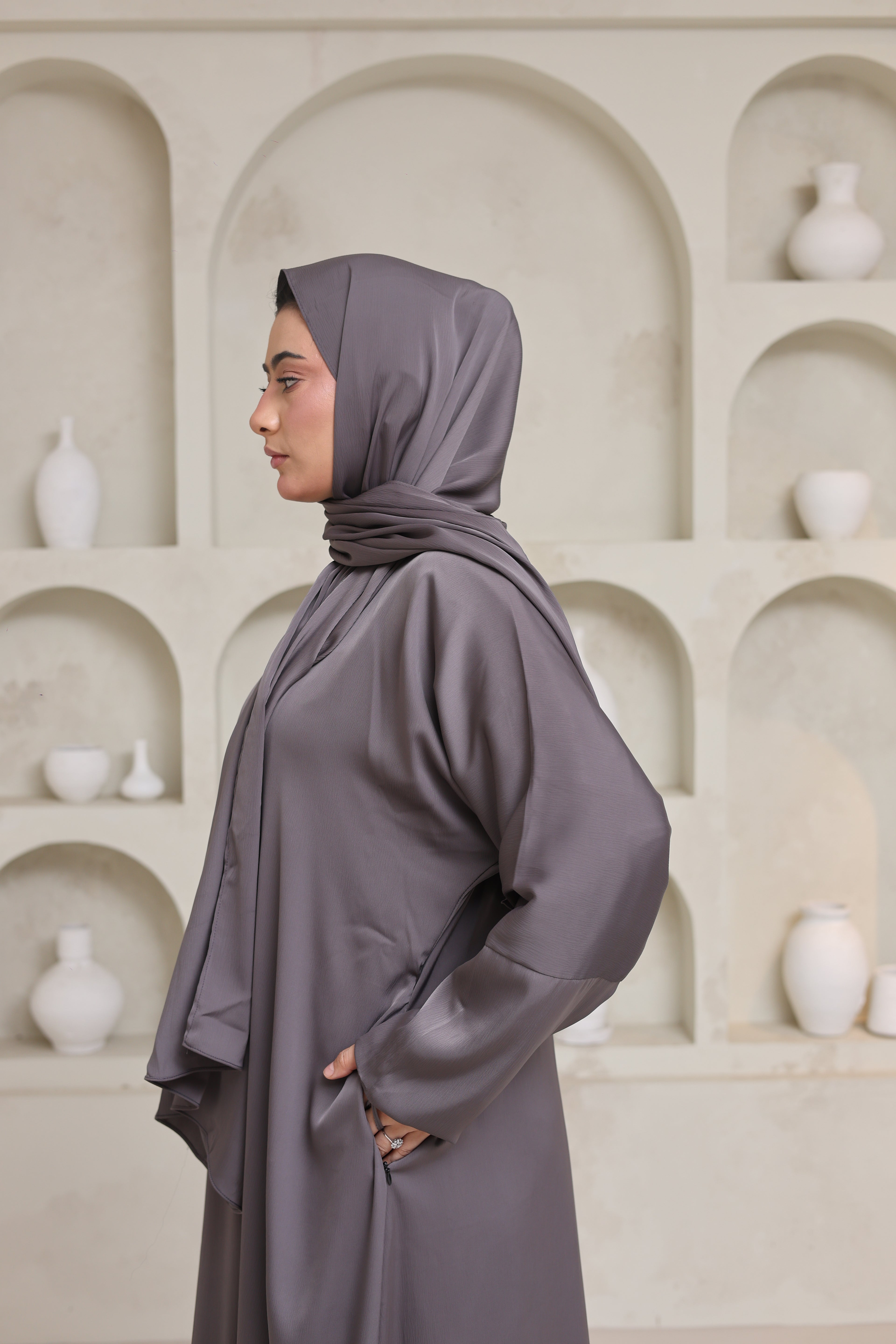 Utility Abaya — Grey
