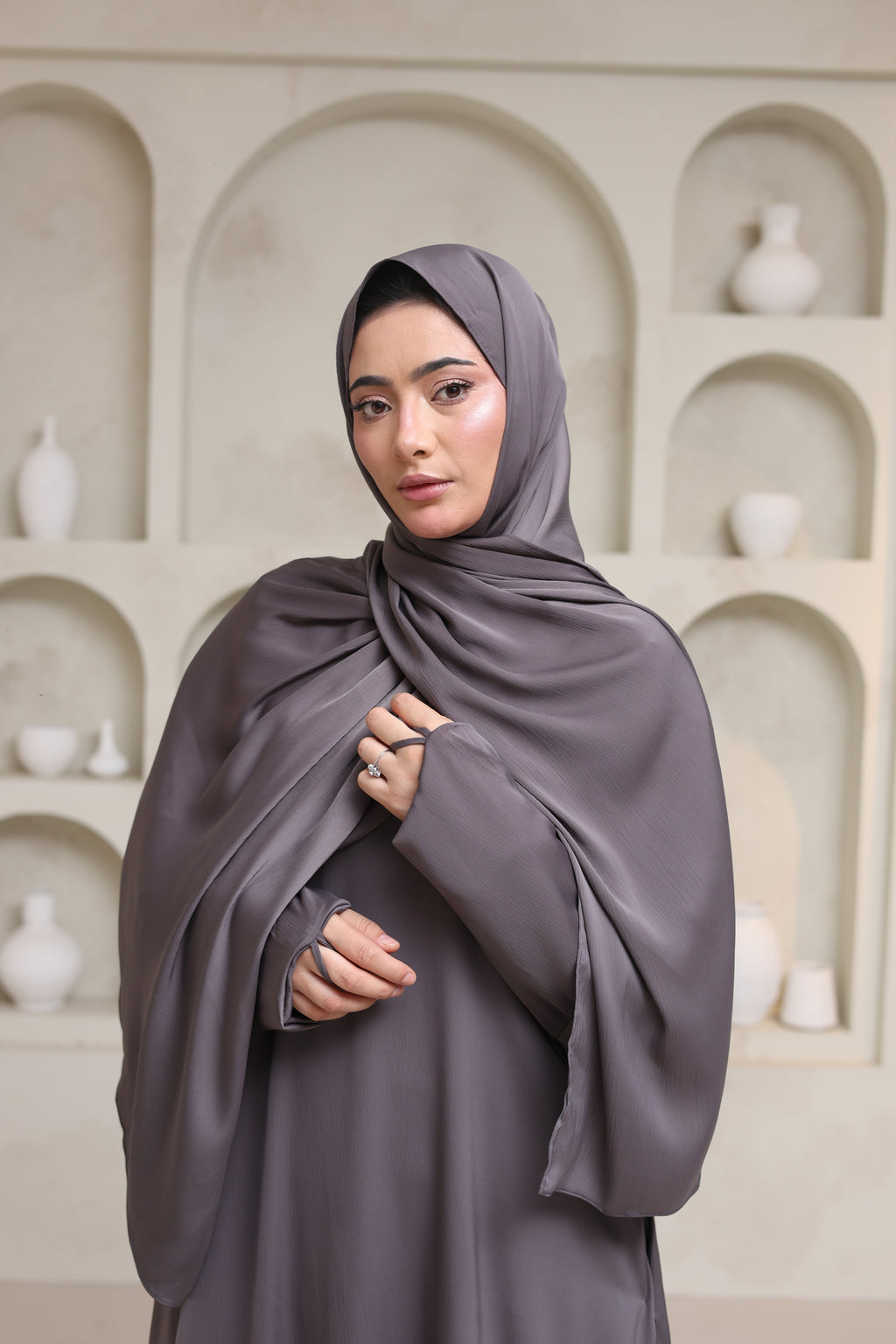 Utility Abaya — Grey