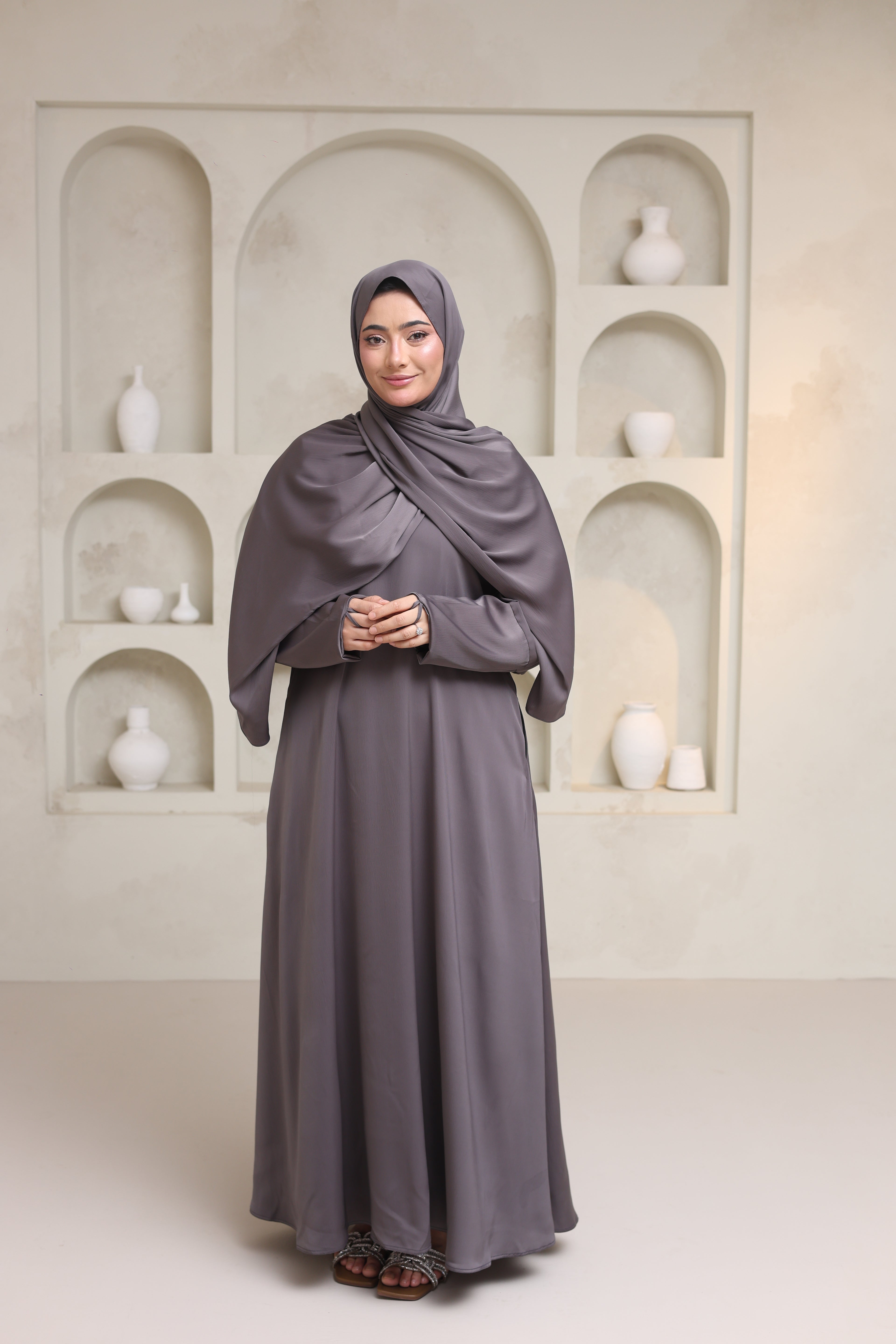 Utility Abaya — Grey
