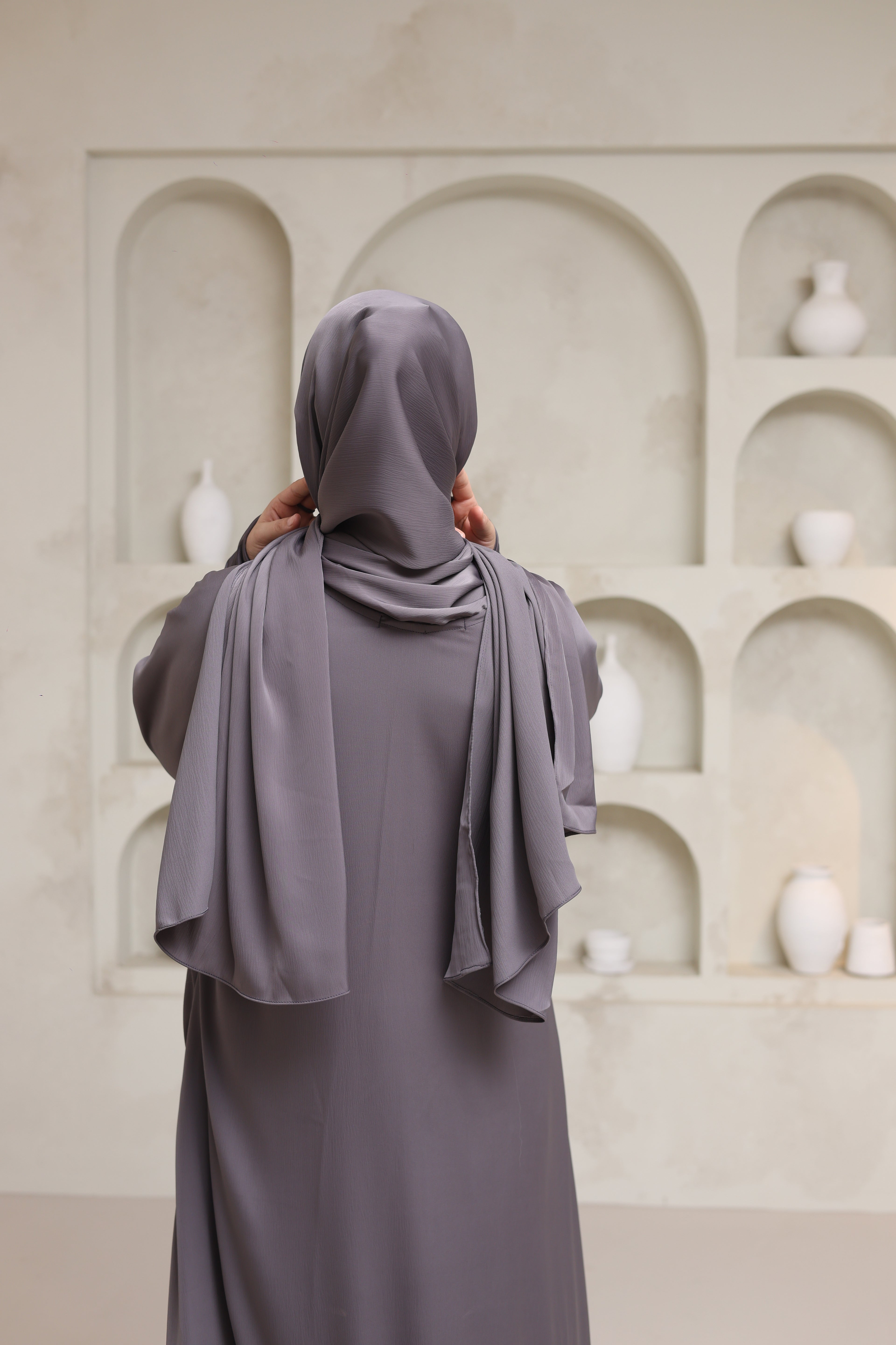 Utility Abaya — Grey