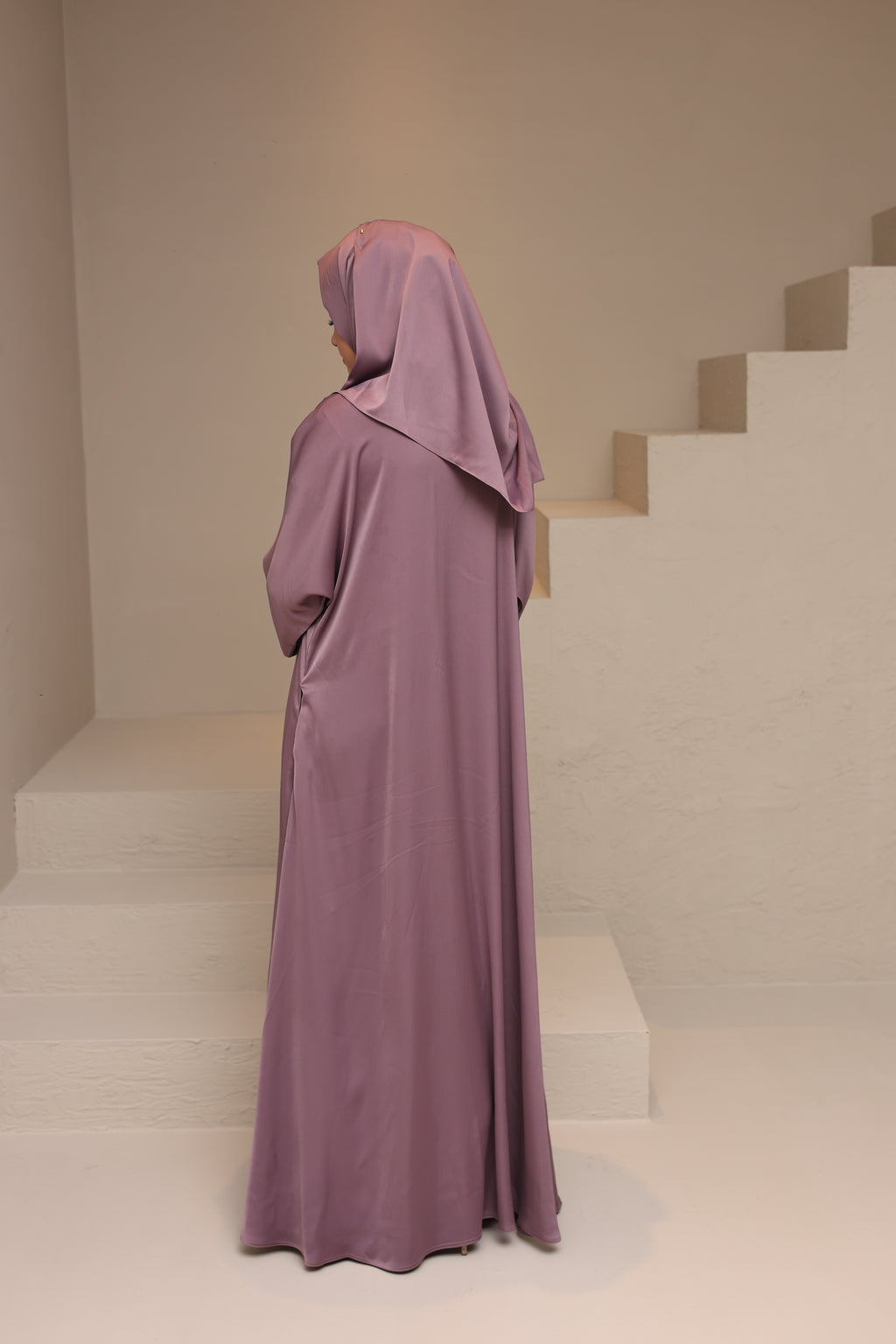 Utility Abaya — Tea Pink
