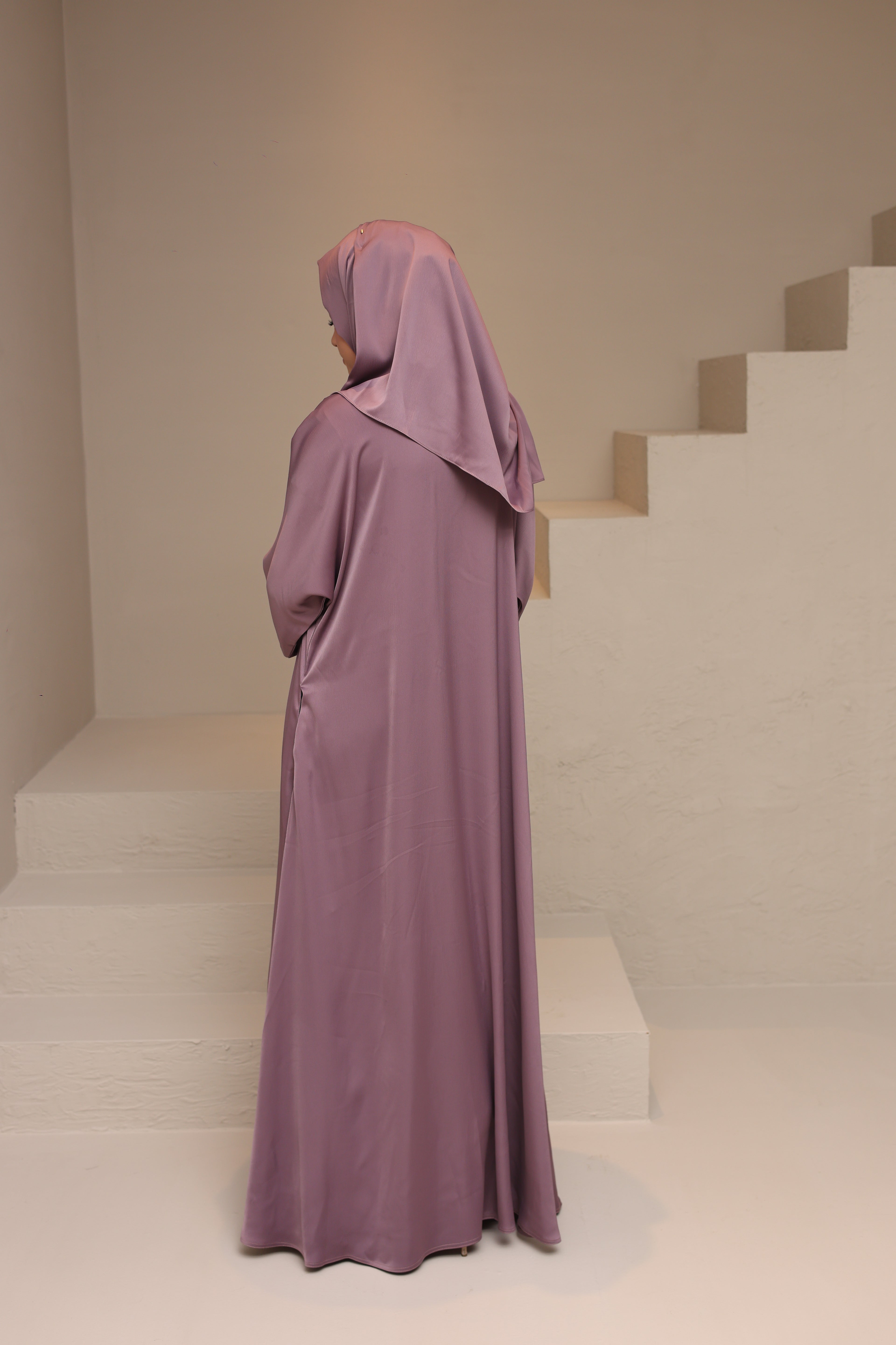 Utility Abaya — Tea Pink