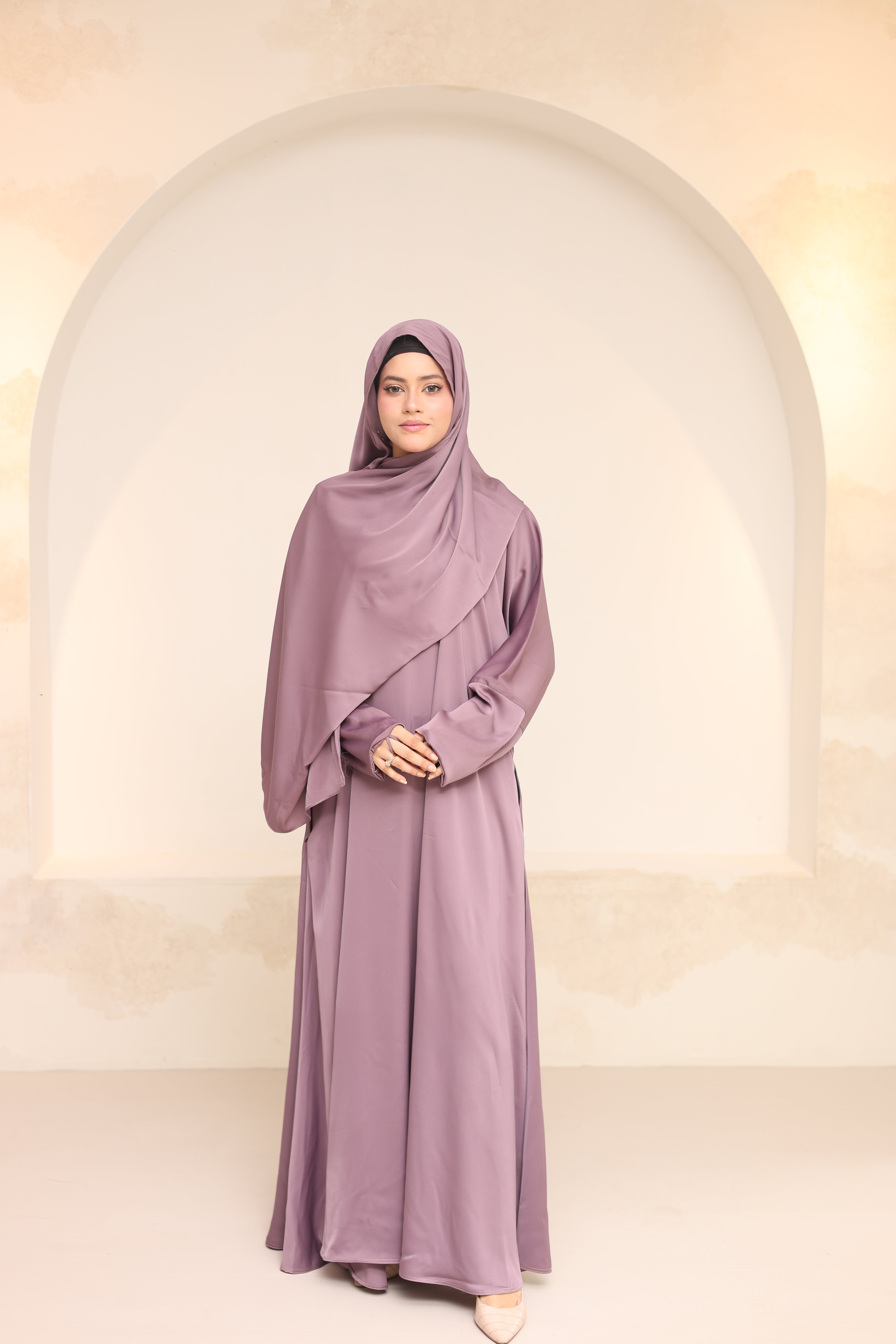 Utility Abaya — Tea Pink