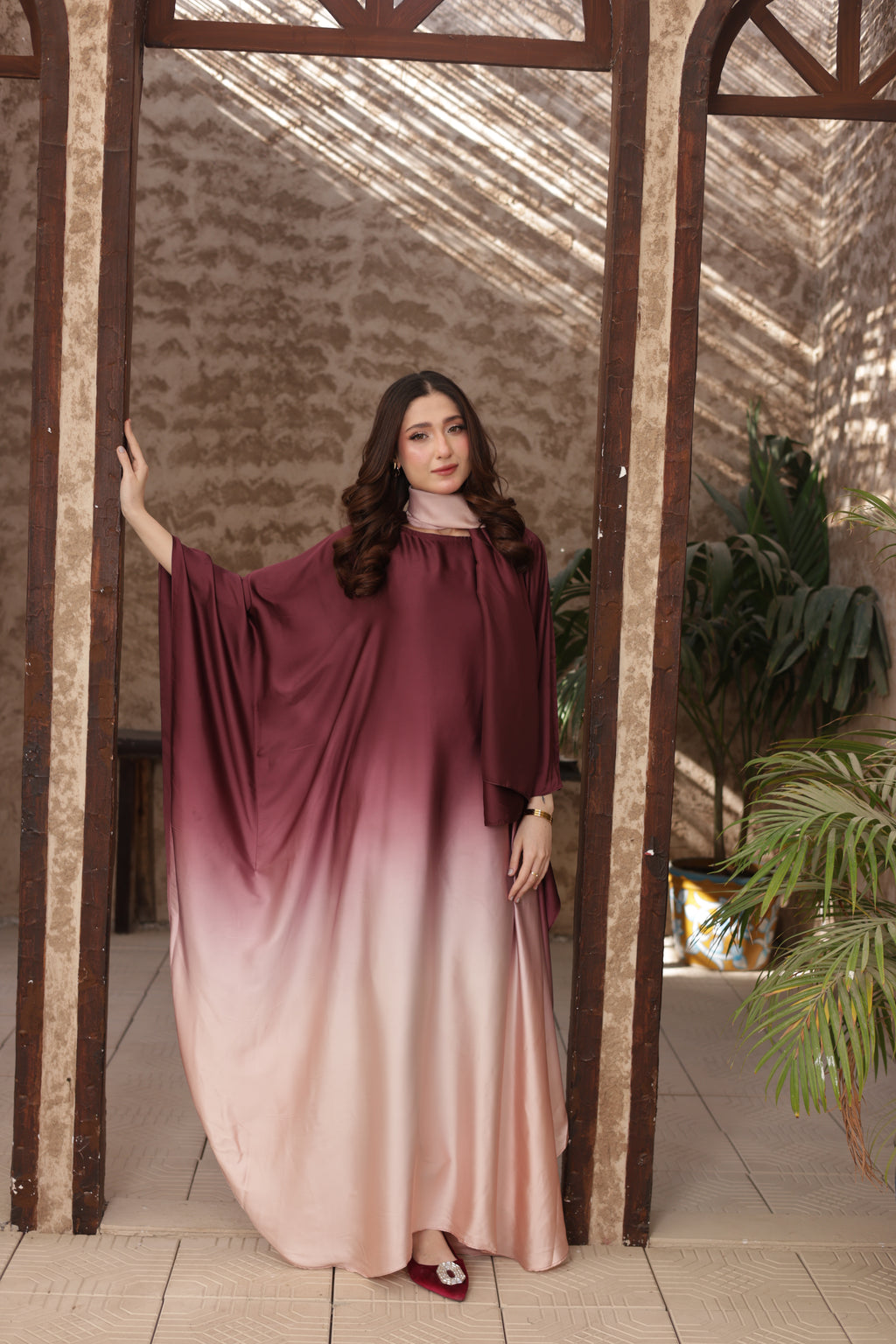 DOUBLE TONE ABAYA SET