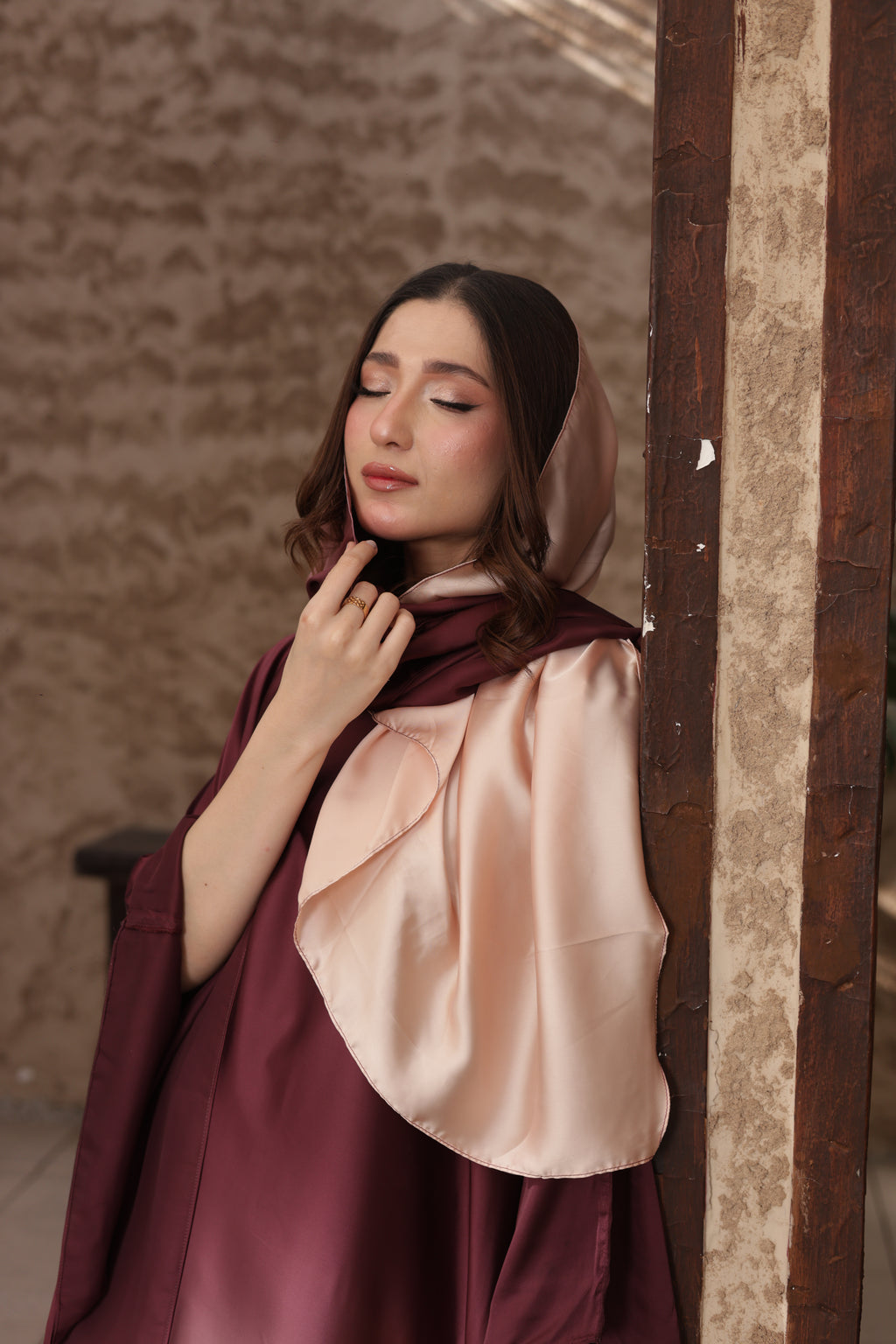 DOUBLE TONE ABAYA SET