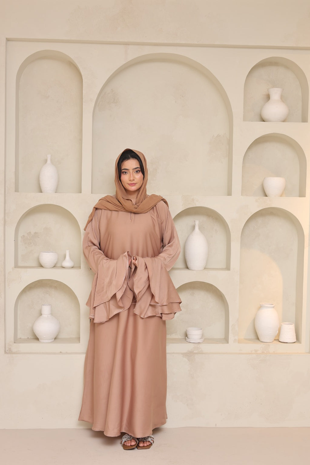 Almond Abaya — Beige
