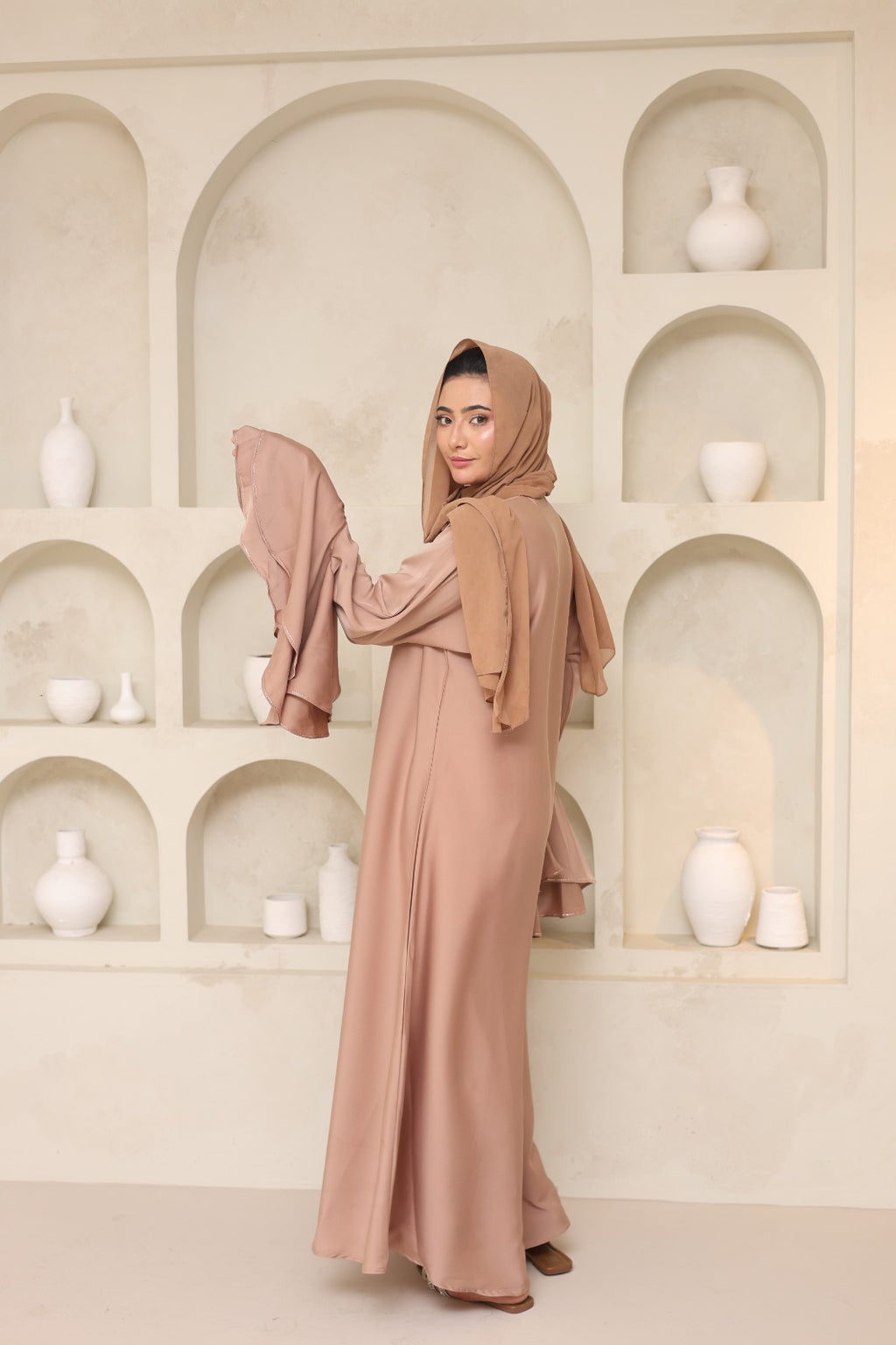 Almond Abaya — Beige