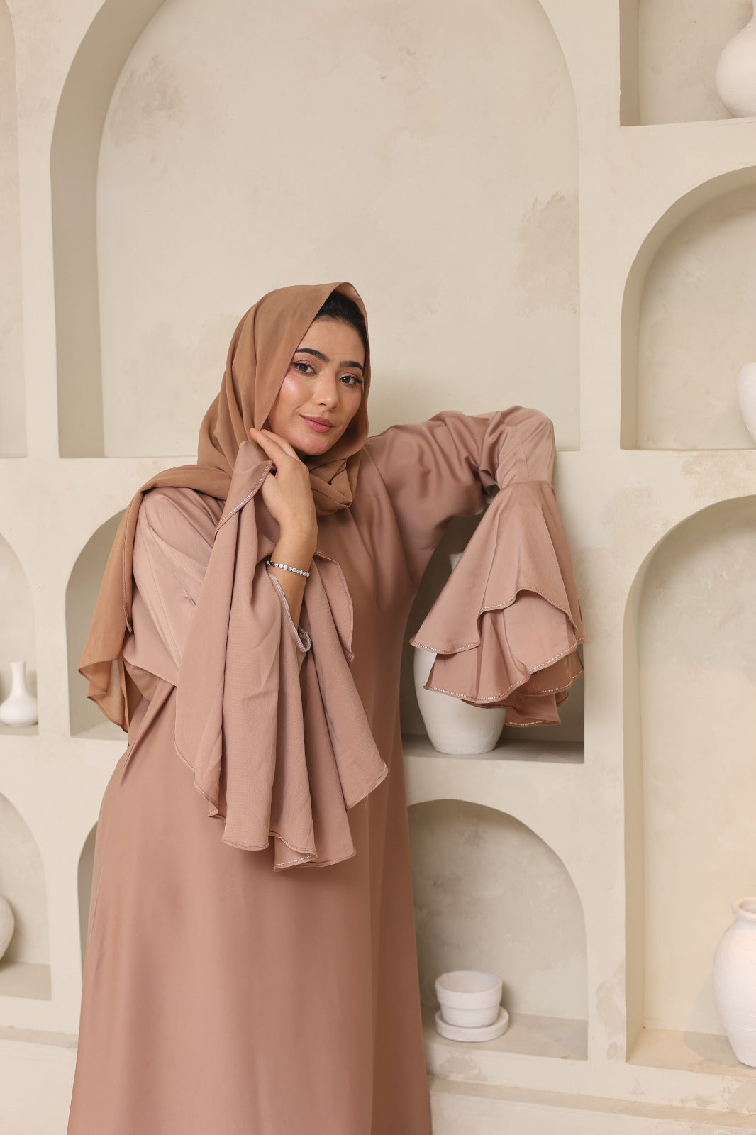 Almond Abaya — Beige