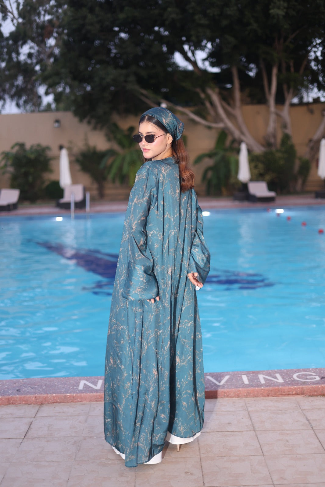 Green Bloom — Kimono Set